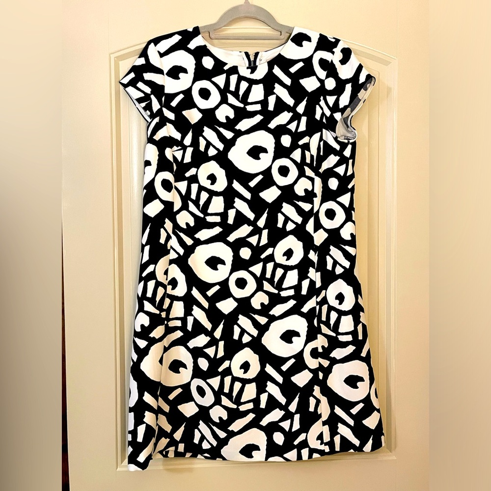 Loft black and white dress